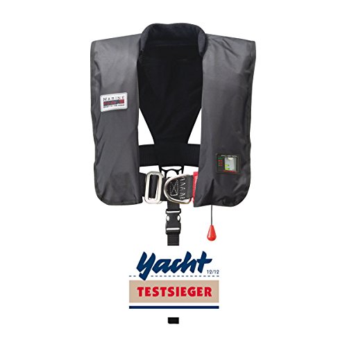 Marinepool, Gilet Automatique Premium ISO 300N, Pro Sensor Sprayhood, Schwarz