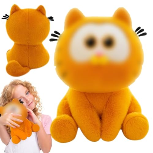 PLNVNVP Gatos Peluche Gato Juguete de Peluche Muñeco de Peluche Gatos Animal Plushie Regalo para Adultos, 25cm