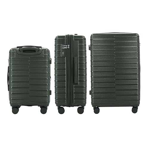 Image of IZOD Romeo 3 Piece Expandable Hardside Luggage Set, Forest