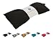 Eye Pillow Vacation Organic Flax Seed Filled Lavender Eye Pillow, Black - Organic Cotton