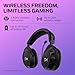 HyperX Cloud Stinger 2 - Wireless Gaming Headset – Compatible with PC. Noise-cancelling Swivel-to-mute Microphone, Comfortable Memory Foam, UP to 20 hours of battery life,Black