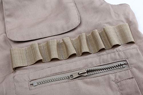 BACKBONE Men\'s Outdoor Sports Hunting Fishing Ranger Vest (Size X-Large, Khaki)