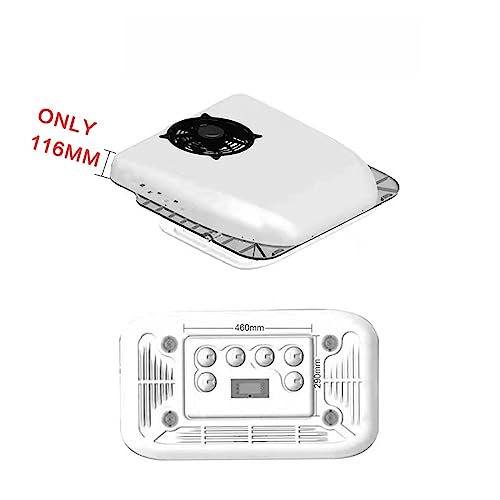 12V 24V バッテリー DC 自動車電気超薄型 RV 屋上エアコン駐車場 AC 車のトラックトラクターモーターホーム,低消費電力(White 24V)