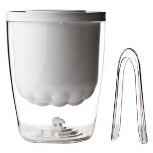 Qualy QL10100W ijsblokjeshouder Polar Ice Bucket, wit