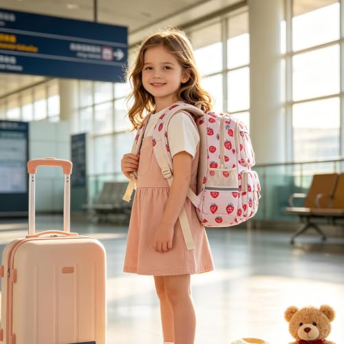 Mochilas para niñas impermeables escolares pack infantil con lonchera térmica 6