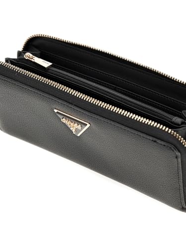 Guess Geldbörse Laurel II SLG Large Zip Around Wallet Black schwarz – Ansicht 4