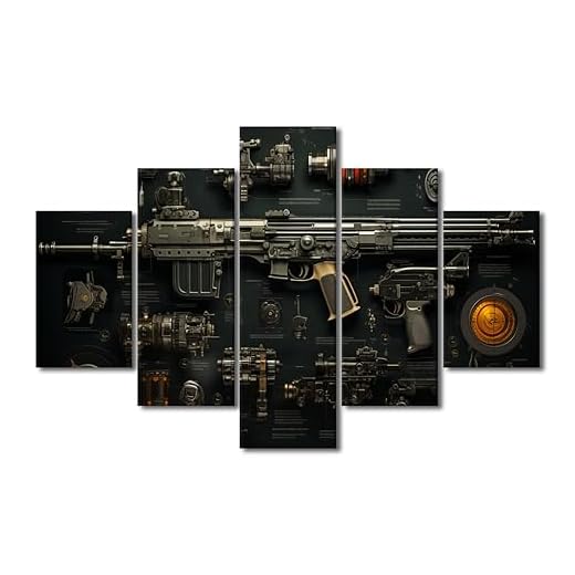 Large Canvas Wall Art for Rifle Decor