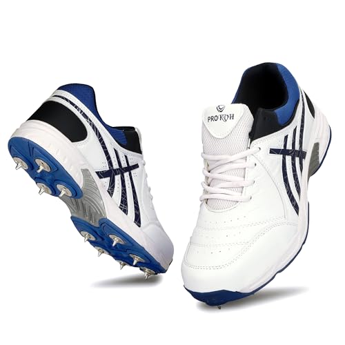 Image of PRO KVH Plus Men's Cricket Spike Shoes Performance,and Customizable Spikes for Fast Bowlers