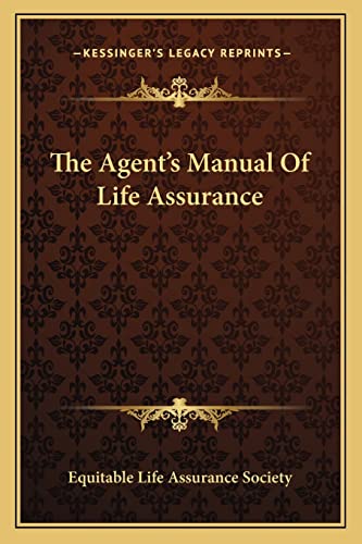 livre The Agent's Manual Of Life Assurance