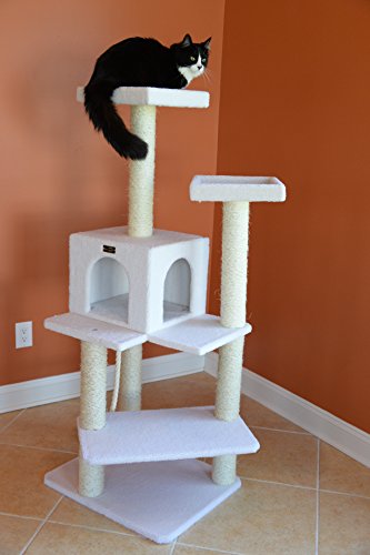 Armarkat B5701 57-Inch Cat Tree, Ivory #TOP3