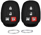 UOKEY Silicone keyless Remote Key Fob Cover Case fit for Toyota Camry SE LE Avalon Corolla RAV4...