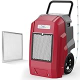 ALORAIR 180 PPD Commercial Dehumidifier with Pump, LGR Technology, Heavy-Duty for Water Damage Restoration, Flood Cleanup and Basements, 5-Year Warranty, Blue, Storm Pro