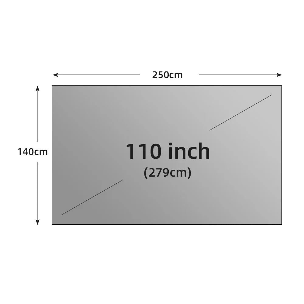 schermo home theater Schermo per proiettore Semplice 16:9 Tenda anti-luce Casa Esterno Ufficio Portatile(110 inch)
