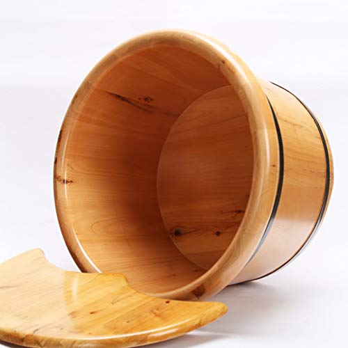 Baño de pies de madera con masaje, 25 cm alto miniatura 5