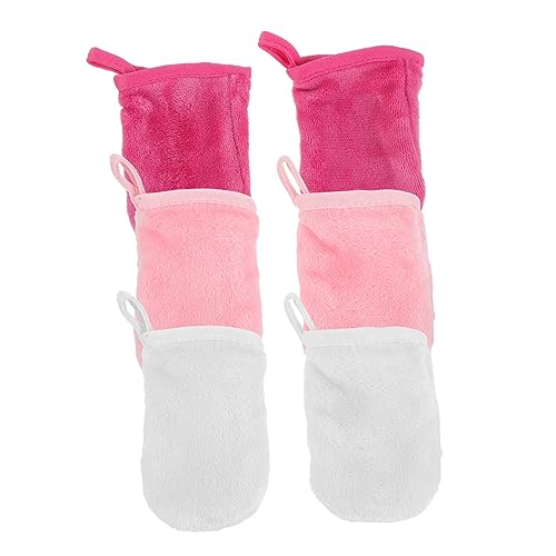 FOYTOKI Facial Cleaning Gloves 6pcs Makeup Gloves Face Brushes for Cleansing Makeup Towels Washcloths