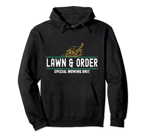 Lawn & Order Special Sowing Unit Funny Dad Broma Día del Padre Sudadera con Capucha