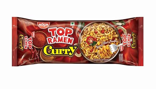 Image of Top Ramen Instant Noodles Curry Veg 280g | Flavorful Curry Veg Noodles, Quick Spicy Meal, Perfect for Veggie Lovers , 280 gm