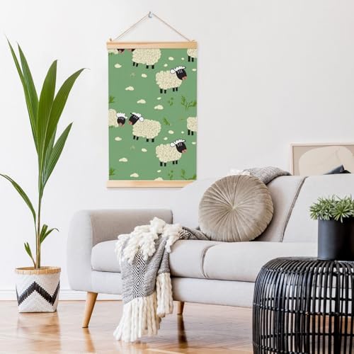 Impression sur toile mouton pour décorer une chambre d'enfant douce - 6