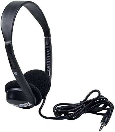 Egghead- 1000 Black Stereo Headphones