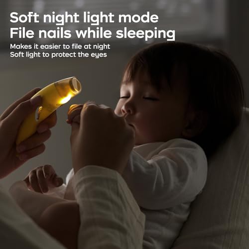 Lime à ongles électrique douce bébé idéale pour la manucure nocturne du nourrisson sans réveil - 4