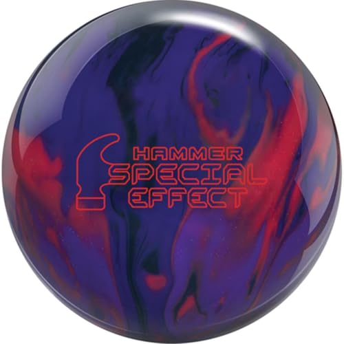 Bowlerstore Products Hammer Professionally Drilled Special Effect Bowling Ball - Purple/Red/Grape/Black 14lbs