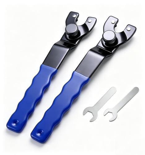 Image of OLIREXD Angle Grinder Universal Adjustable Pin Wrench for Angle Grinder Machine (2, Blue)