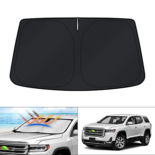 Image of KUST Windshield Sun Shade for 2017-2023 GMC Acadia SUV Accessories Window Sunshade Sun Protector Foldable Block UV Rays Keep Car Cooler