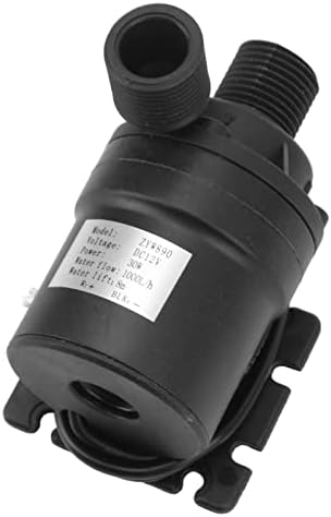 Miniatura 7 de DC12V Mini sin escobillas, bomba de circulación de agua de 12 voltios 30 W 26.2 ft de altura sumergible para estanque acuario peces fuente solar