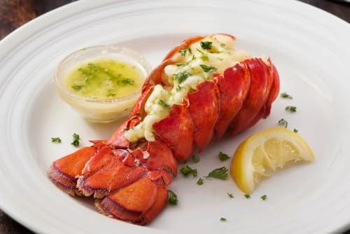 New York Steak & Seafood Gourmet Dinner for 2 - Jumbo Shrimp Appetizer for 2, Surf N\' Turf Main Course of 2 6oz Fillet Mignons and 2 5oz Lobster Tails, 4 Potato Pancakes, 2 New York Mini Cheesecakes