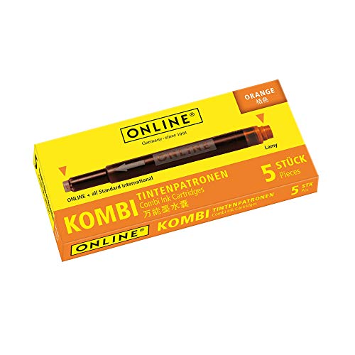 Online 17174/12 1717174/12-Cartucce Di Inchiostro Combinate, 1 Confezione Da 5 Pezzi, Colore: Arancione