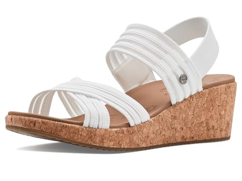 Skechers ���f�B�[�X �A�[�`�t�B�b�g �r�o���[ 2.0-Bali Vibes �E�F�b�W�T���_��, �z���C�g, 7.5