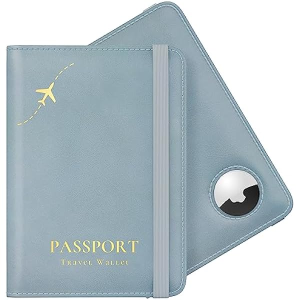 Stouchi Portfel podróżny z uchwytem na paszport, Lazurowy, 1 Pack, Klasyczny