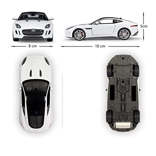 Modelo de Auto de Metal 1:24 Jaguar F-Type Naranja miniatura 3