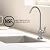 Metpure Water Filtration Faucet Reverse Osmosis Non Air Gap Drinking Water Filtration System Water Dispenser Spout (Brushed Nickel) Vase Style with Drinking Water Faucet Wrench RO-FW148