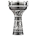 Meinl Percussion Aluminum Darbuka Egyptian Goblet Drum, Hand Engraved — Made in Turkey — Synthetic Head, 2-Year Warranty (HE-124)