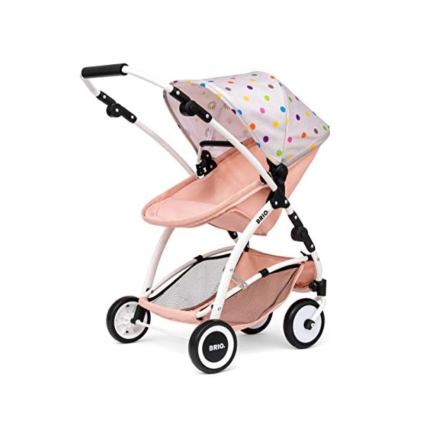 BRIO 63906000 Puppenwagen-24906000 Puppenwagen Flex mit Multifunktions-Top, gepunktet – Bild 5