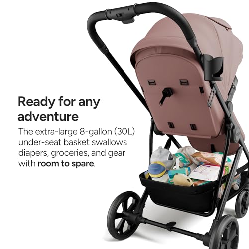 Image of Mompush Wiz Pro Bassinet Stroller with Reversible Seat and Snack Tray