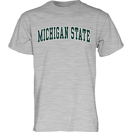 Blue 84 - Maglietta a Maniche Corte da Uomo, con Nome della Squadra di Arching, Uomo, Arching Team Name Dark Heather - Maglietta a Maniche Corte, TSGI_DH, Michigan State Spartans Dark Heather, M