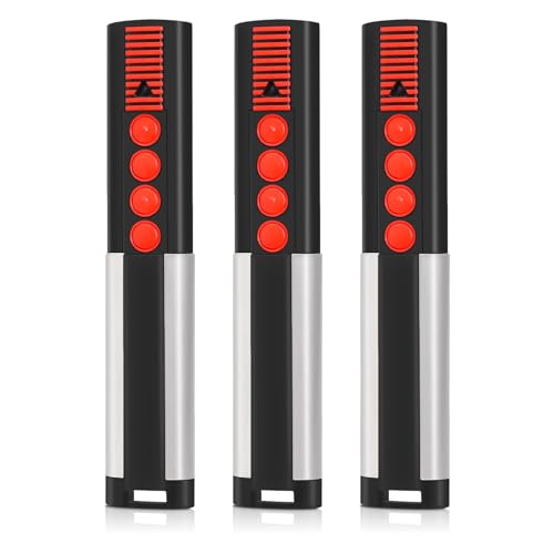3 mandos a distancia para puerta de garaje Sommer. Reemplazo para modelos 4013 TX02-434-4-XP, 4014 TX03-434-2,4022 TX03-434-2, frecuencia 434,42 MHz, 4 canales, fácil programación, compatible con