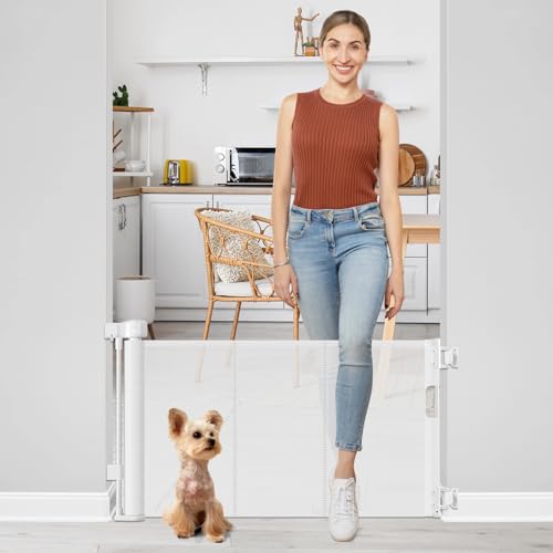 Short Dog Gate 0"-39" Wide Narrow Baby Gate 24” Tall