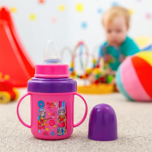 Image of Zerya Hippo Stainless Steel Baby Spout Sipper Cup for Kids /Toddler with Soft Silicone 250 ML (Pink)