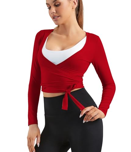 Image of Women Tie Front Shrug Long Sleeve Bolero Cardigan Lightweight Casual Tops
