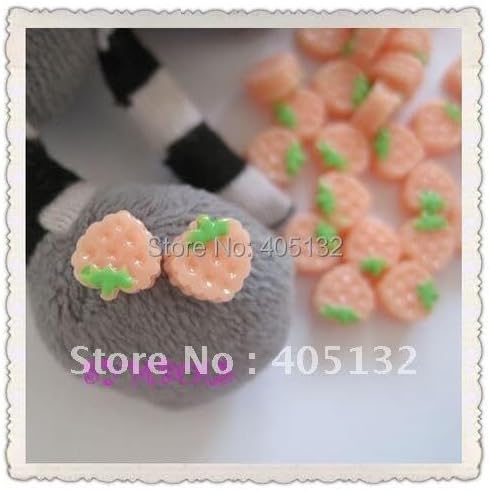 RC-52-3 200pcs/bag Pink Strawberry Resin Decoration Lovely Outlooking Nail Art Decorations Cellphone Decorations
