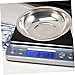 SHINEOFI 2sets Digital Scale Pan Stainless Steel Gram Tray Jewelry Scale Tray Home Kitchen Plate 2pcs*2