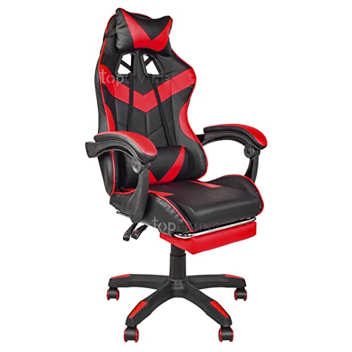 TOPLIVING Silla Gamer con Descansa Pies Anatomica Comoda...