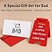 Gifts for Dad from Daughter Son - Mini Love You Dad Sign in Red Envelope, Heartwarming Father's Day Birthday Christmas Gift for Dady, Office Desk Bedside Keepsake, No Assembly Needed