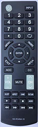 NS-RC4NA-18 (p/n: NSRC4NA18) Remote Control Compatible with Insignia TVs