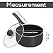 2 Quart Nonstick Saucepan with Glass Lid - Multipurpose Use for Home...