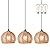 AyshwillDec 3 Pack Woven Pendant Light Boho Chandelier Dome Rustic Farmhouse Chandelier Hemp Rope Light Rattan Light Fixture for Dining Room Living Room Bedroom Kitchen Foyer(Warm White Bulbs Incl.)