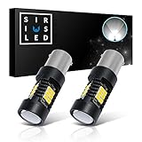 SIRIUSLED Extremely Bright 35W 2835 Chipset 21 SMD LED Bulbs with Projector for Car Turn Signals Daytime Running DRL Brake Tail Lights Dual Brightness 1156 1156A 7506 Pure White